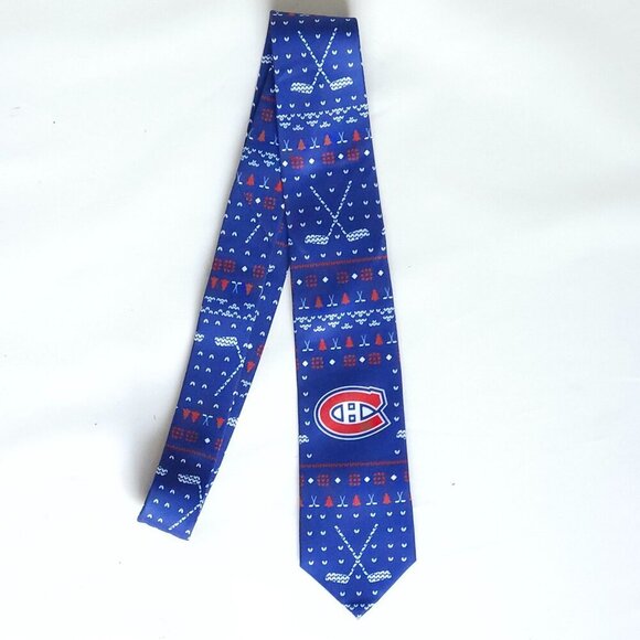 Montreal Canadiens Ugly Christmas Necktie CALHOUN Store NHL Official - Picture 1 of 7